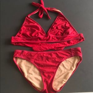 athleta halter bikini bathing suit